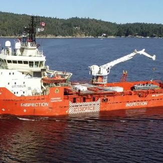 side view of Canada's Authorized Inspection Vessel, Atlantic Condor